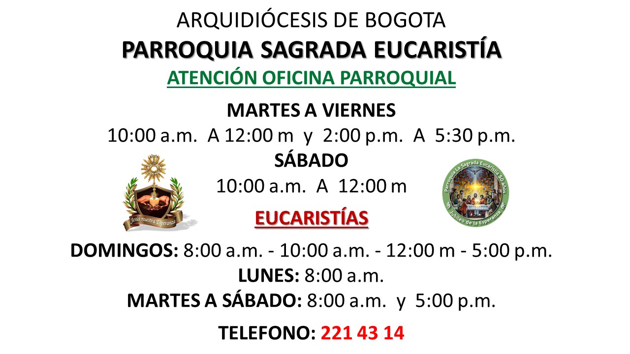 Horarios Eucaristias